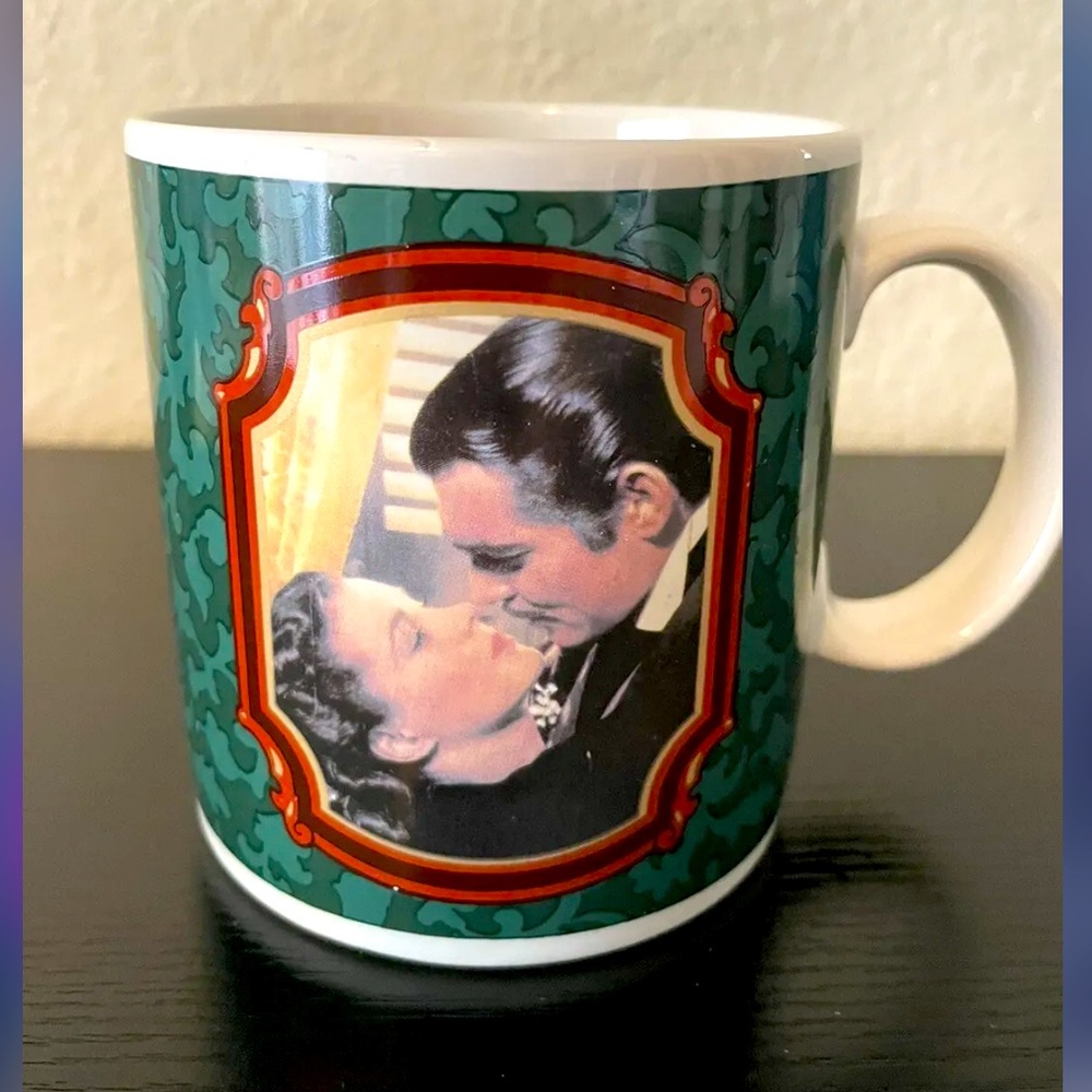 1989 Gone With The Wind Rhett & Scarlett Tradition Coffee Mug Cup